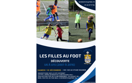 Féminines : &quot;Fillofoot de Noël...&quot;